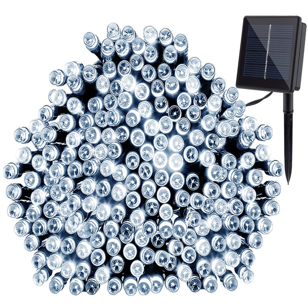 GDEALER Waterproof 72ft 200 LED 8 Modes Solar String Lights