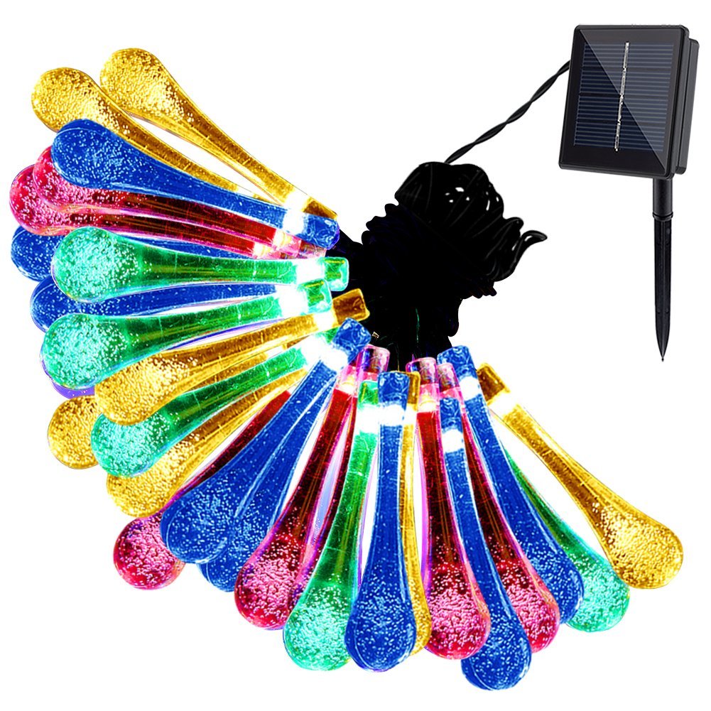 GDEALER Waterproof 20ft 30 LED Solar String Lights