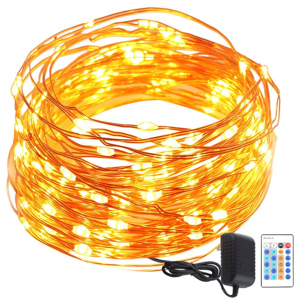 GDEALER Copper Wire 50ft 150LED Starry Fairy String Lights