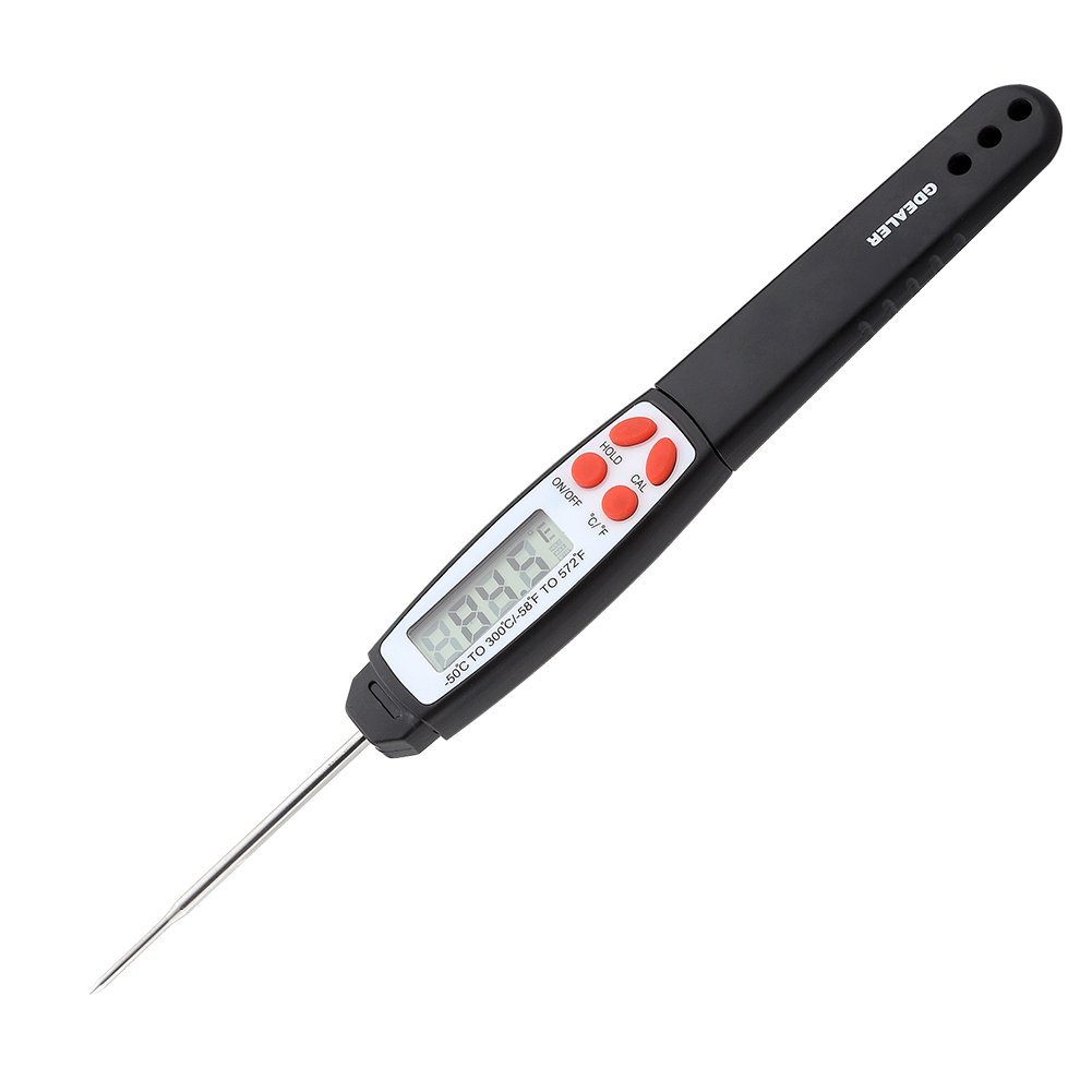 GDEALER Waterproof Digital Instant Read Meat Thermometer 